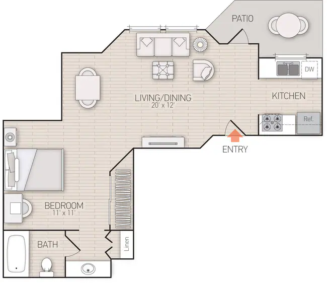 Unit 223 143 floor plan